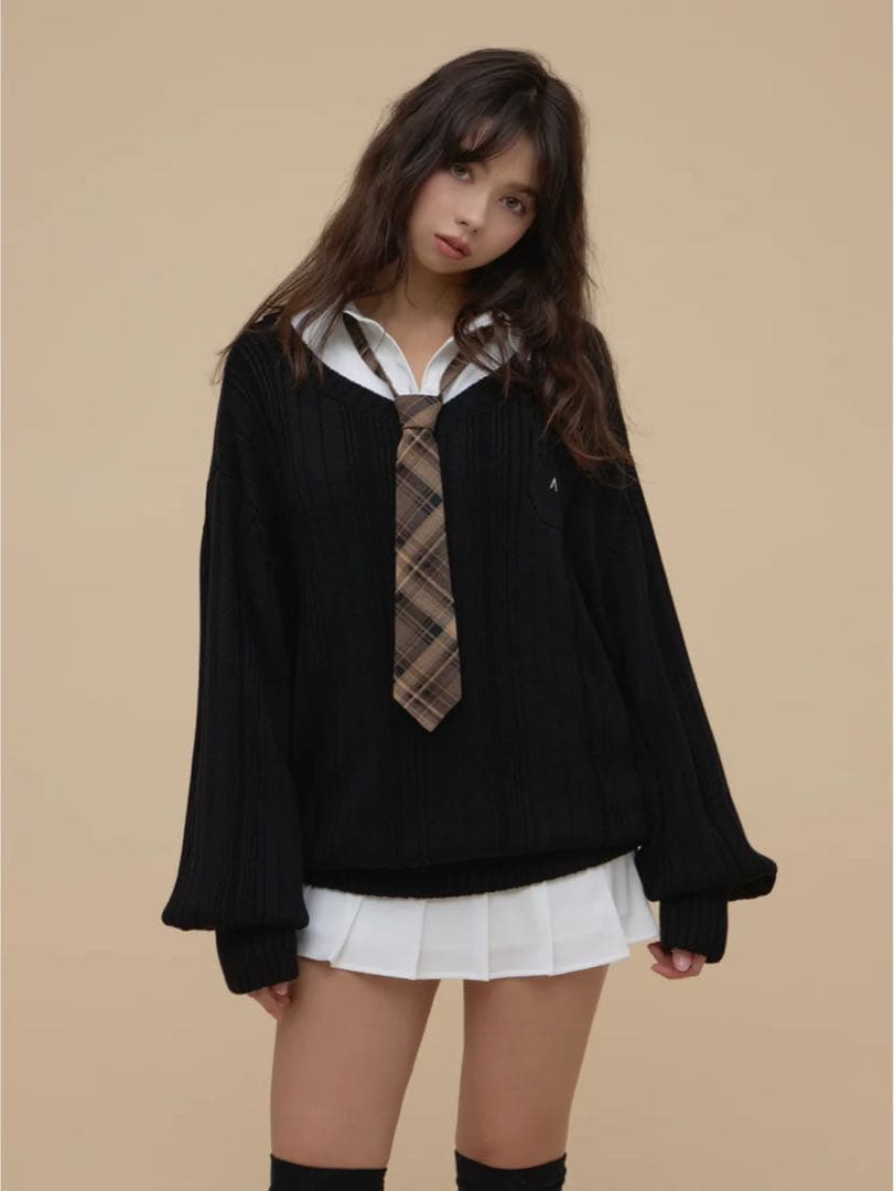 andmary Mimi girls set mini dress 黒