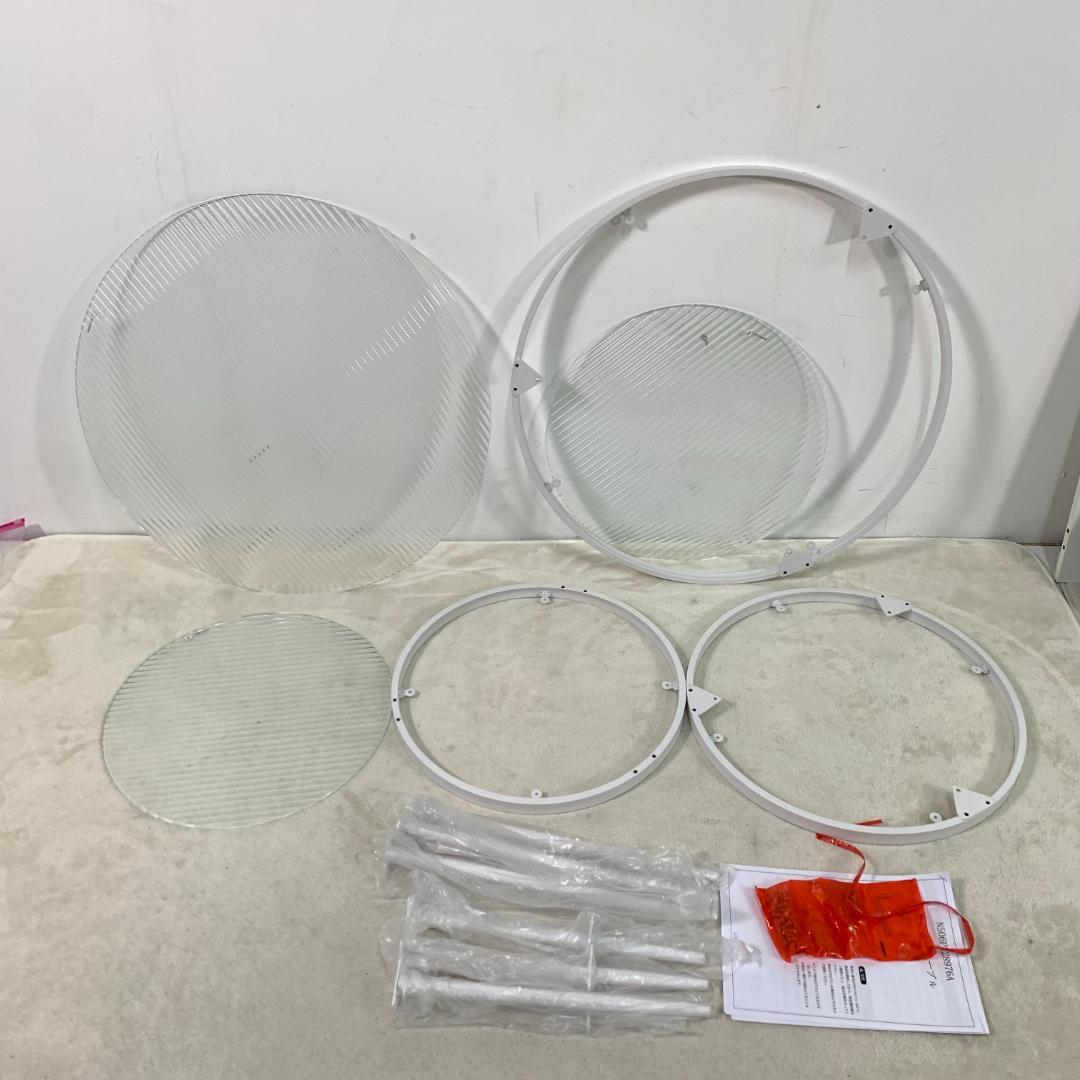 新品　ガラステーブル 2点セット センターテーブル ガラス天板1711-160