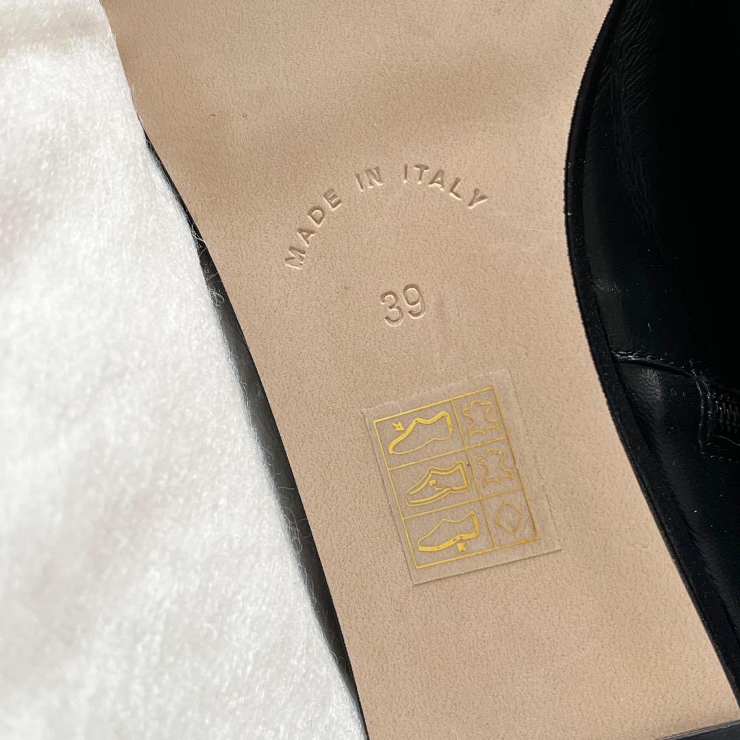 新品✨CORSO ROMA9 コルソルーマノーヴェ　ショートブーツ　レザー　黒