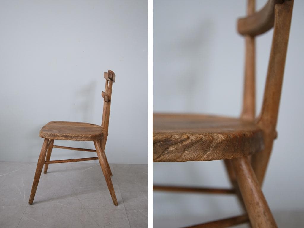 英国アンティークERCOLアーコールスタッキングチェア/子供イス91-130-2