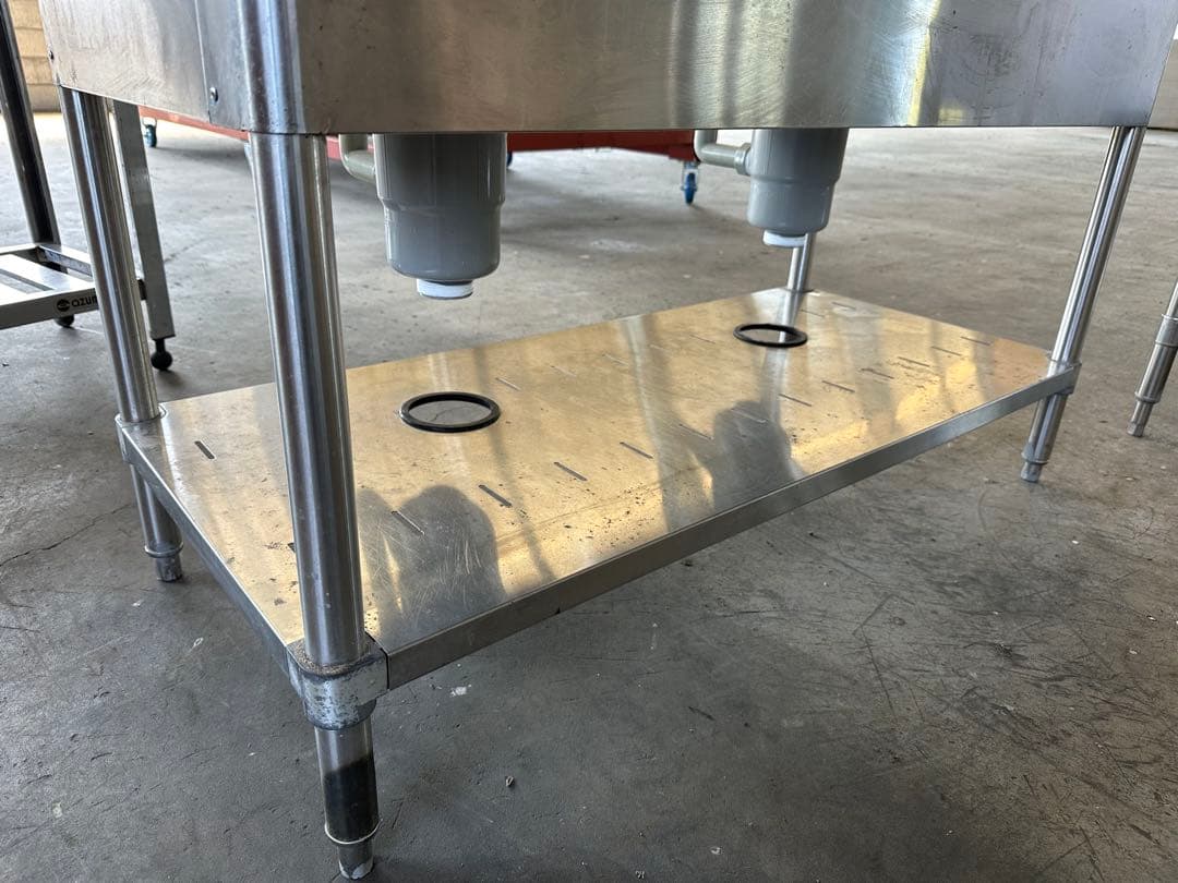 業務用 2槽シンク 流し台 ステンレス シンク 1200×600 茨城県引取歓迎