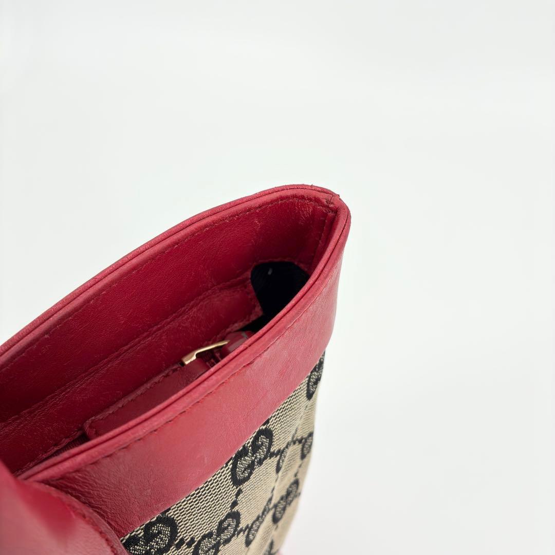 美品　GUCCI　グッチ　GGキャンバス　トートバッグ　ワンショルダー