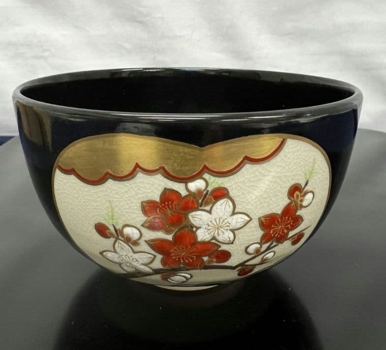 黒仁清写 雛文 茶碗 手塚桐鳳 茶道具