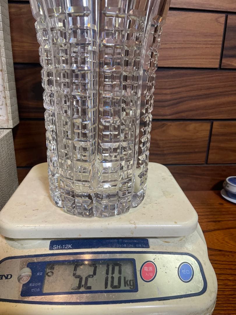 Kagami crystals クリスタル花瓶　大型　重さ約5.2kg 高級