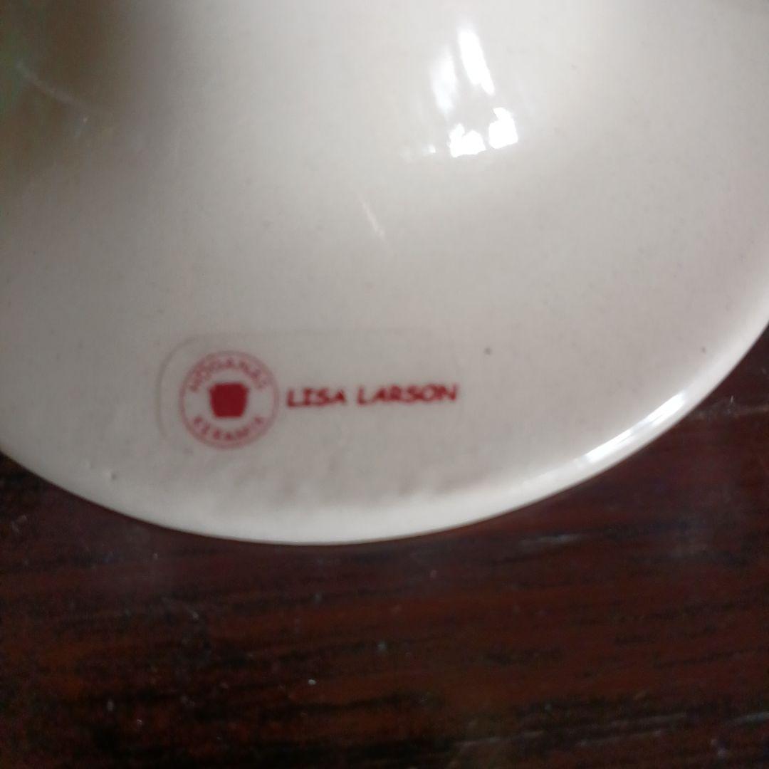 リサラーソン)　青い花の可愛い3本立てのキャンドルスタンド（訳あり)