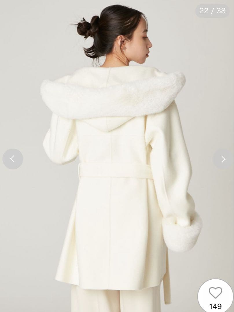 FRAY I.D（フレイ アイディー）♡ファーリバーミドルコート