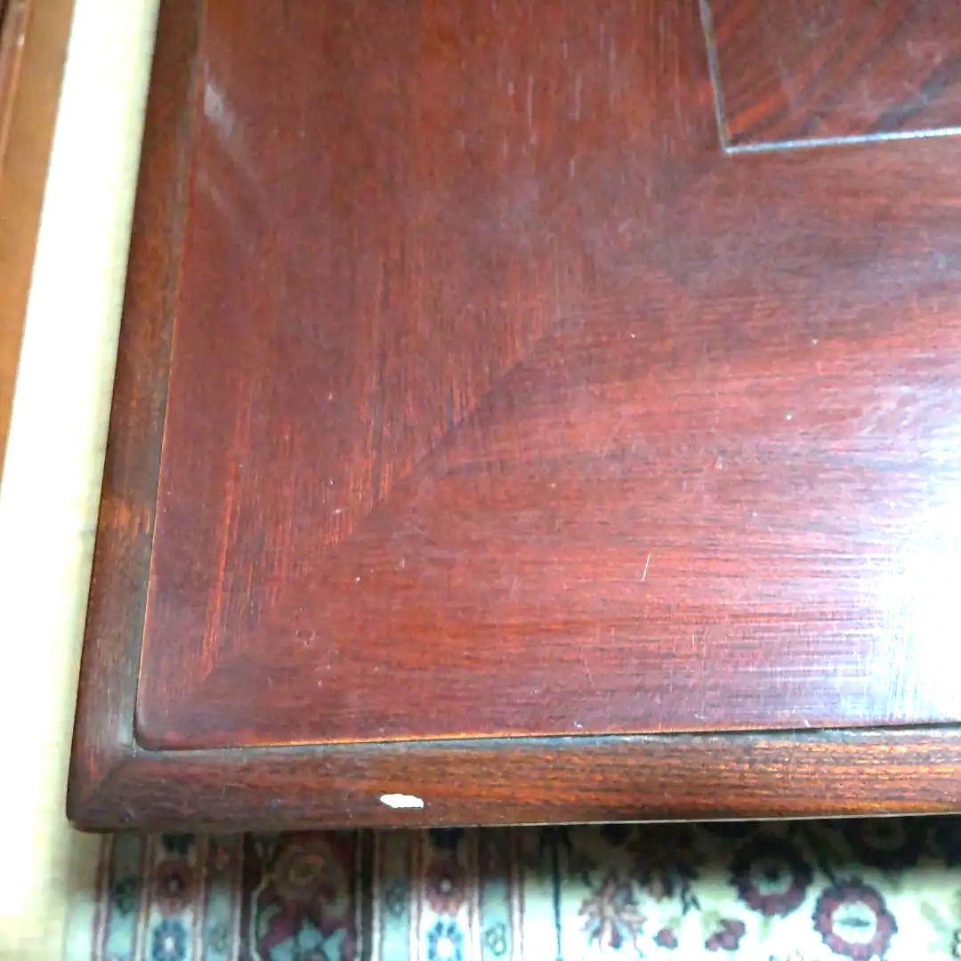 【送料込:たのメル便】昭和レトロ 木製座卓 ダークブラウン