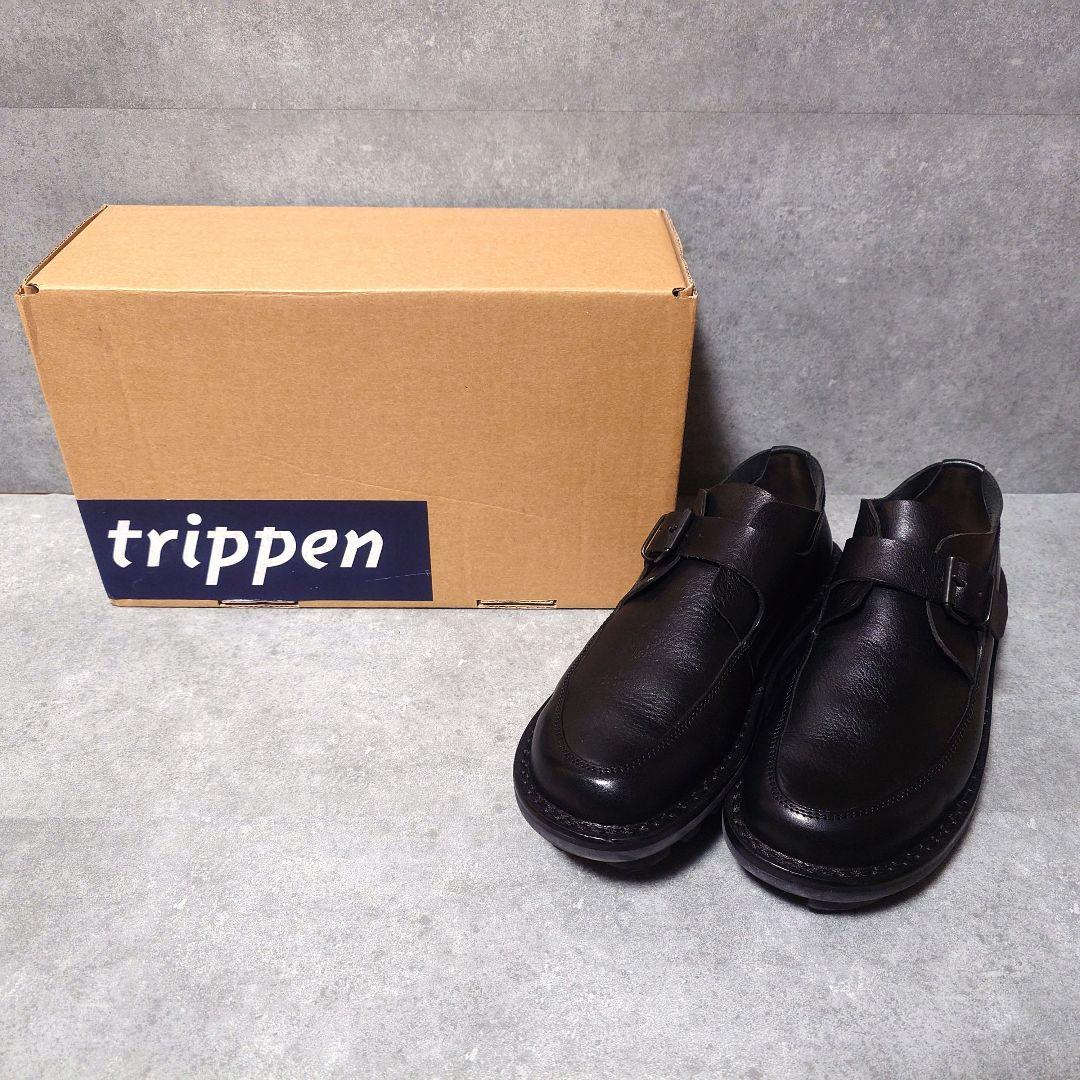 【未使用級】Trippen レザー シューズ 39 黒 トランスフォーム 希少