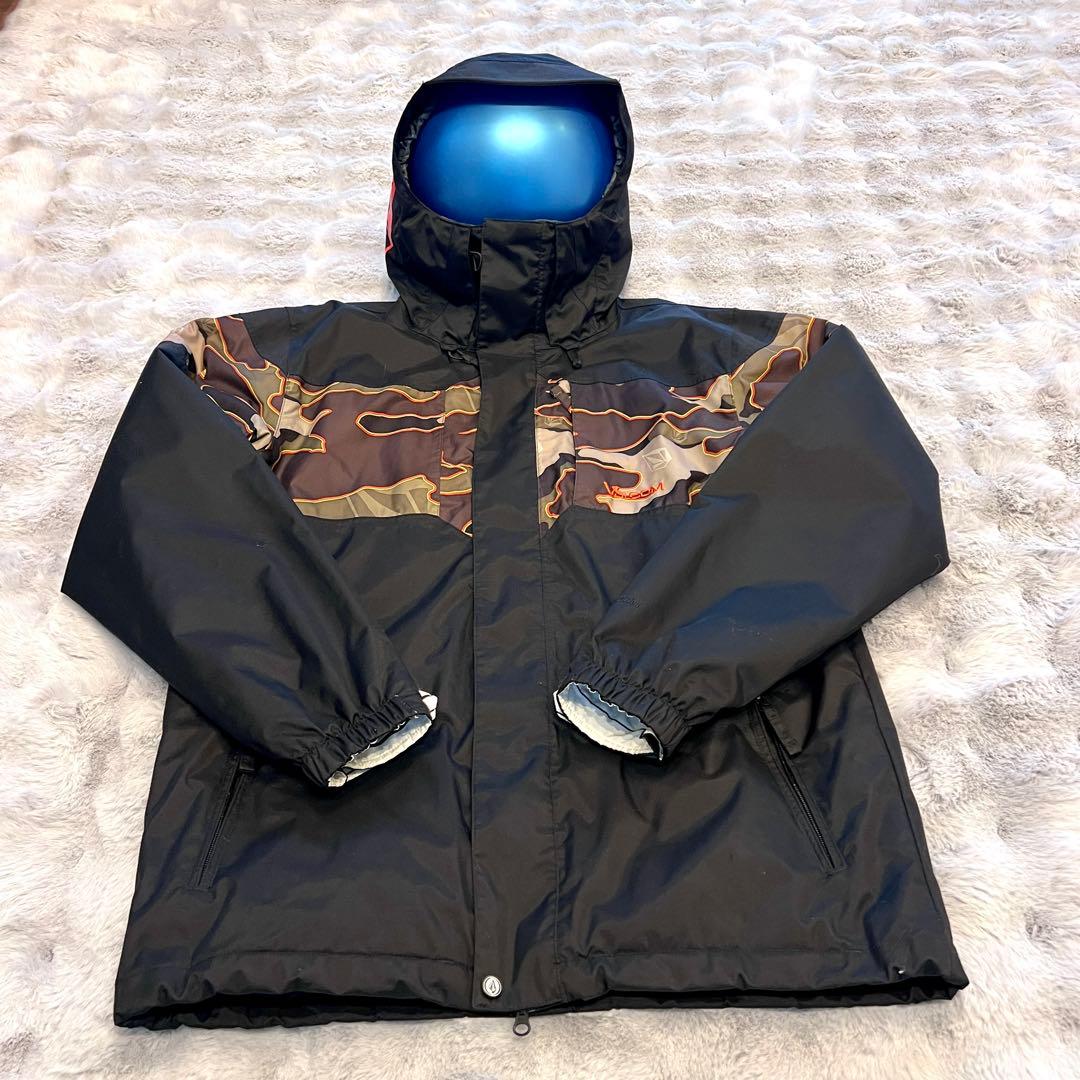 良好　VOLCOM ボルコム　スノーボードウェア　迷彩　カモフラ　M