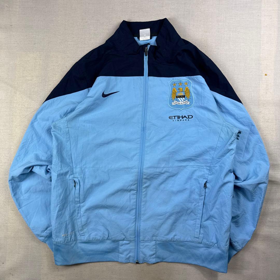 13-14 NIKE マンチェスターシティ サッカー ナイロンジャケット L