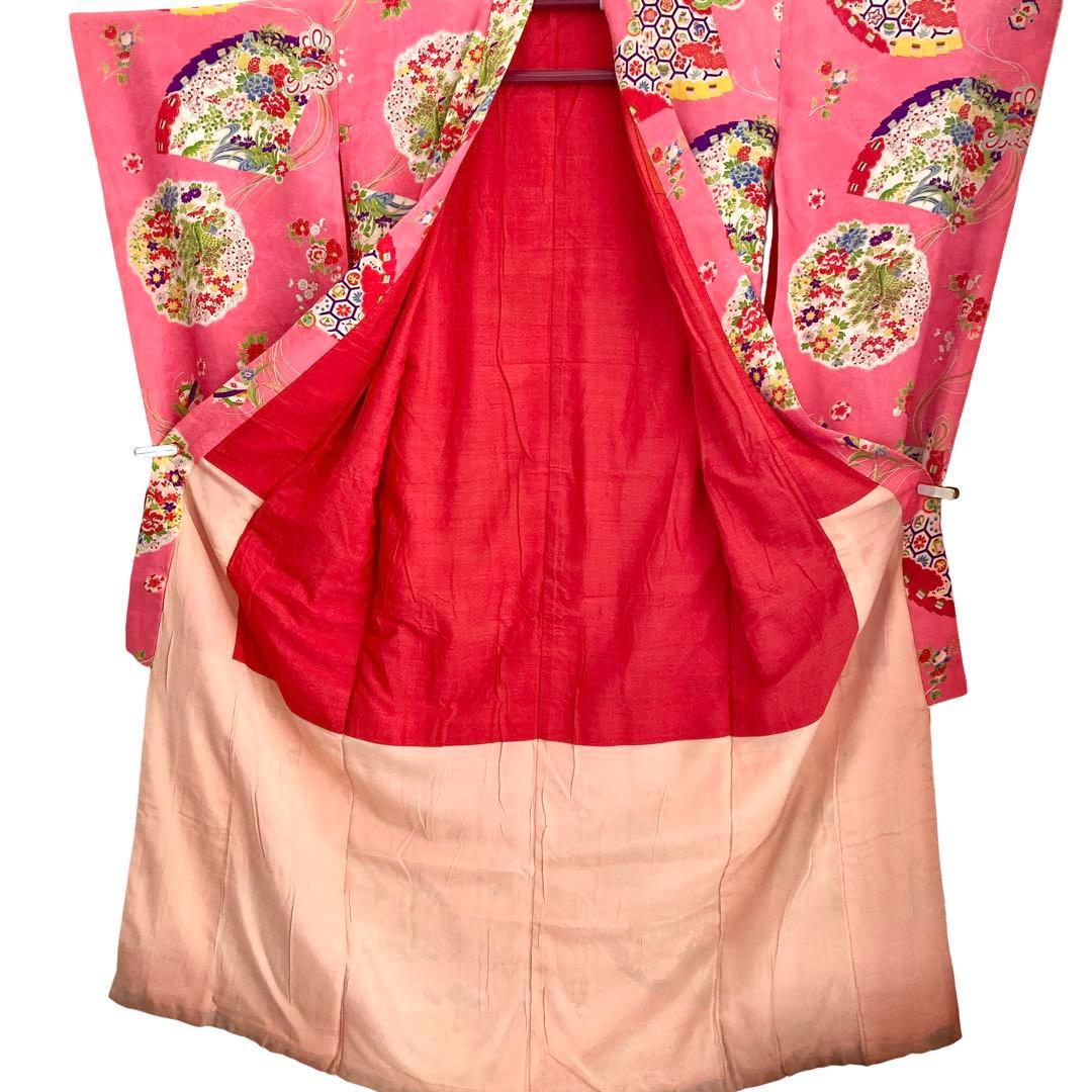 アンティーク 女の子 子供着物 7歳 ジュニア 昭和レトロ 大正ロマン NO6