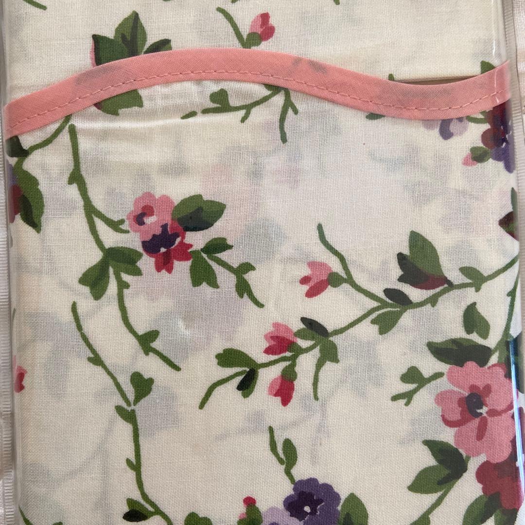 新品　LAURA ASHLEY 花柄ブルー クイックシーツセミダブル&枕カバー