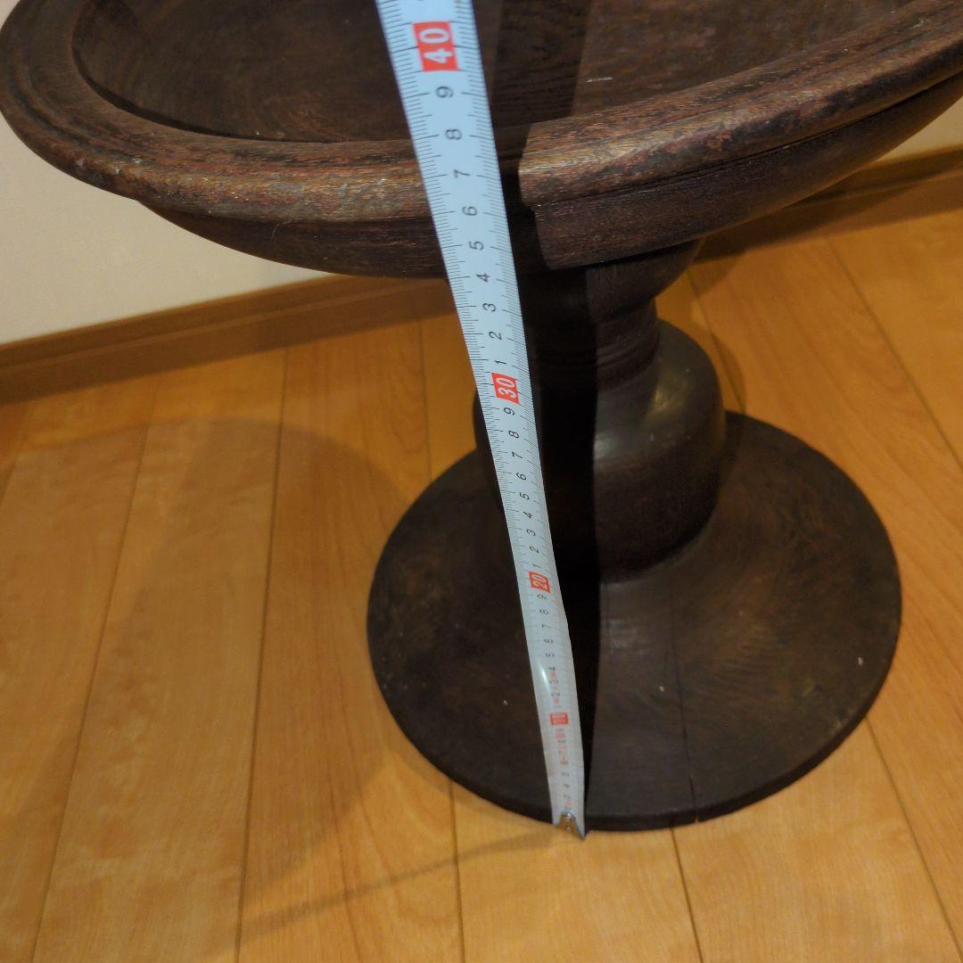 アンティーク木製コンポート皿 ウッドコンポート