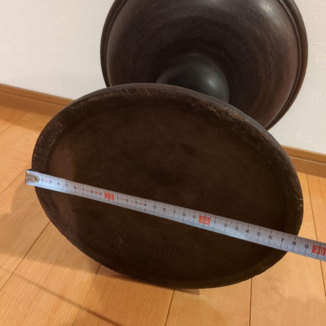 アンティーク木製コンポート皿 ウッドコンポート