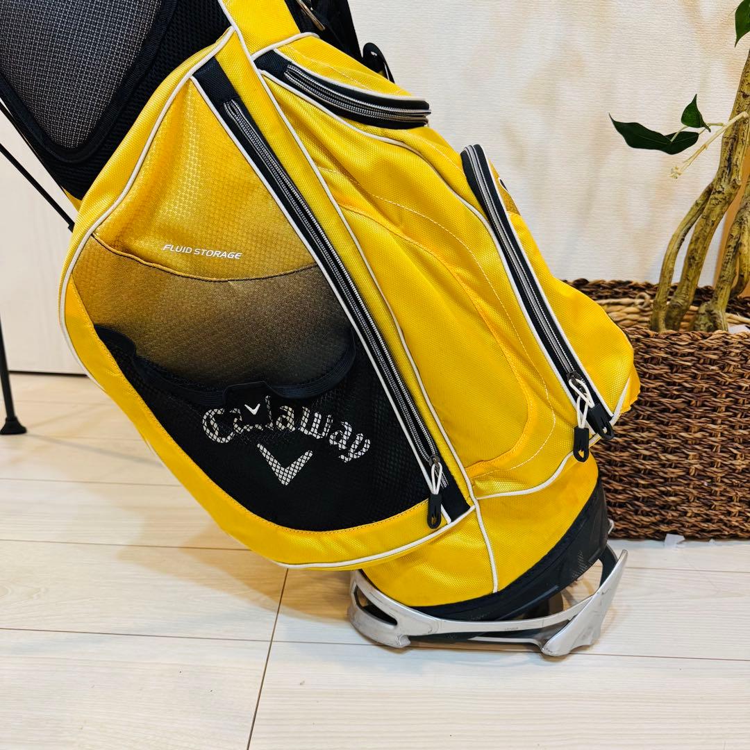 Callaway スタンド型キャディバック 軽量 コンパクト イエロー