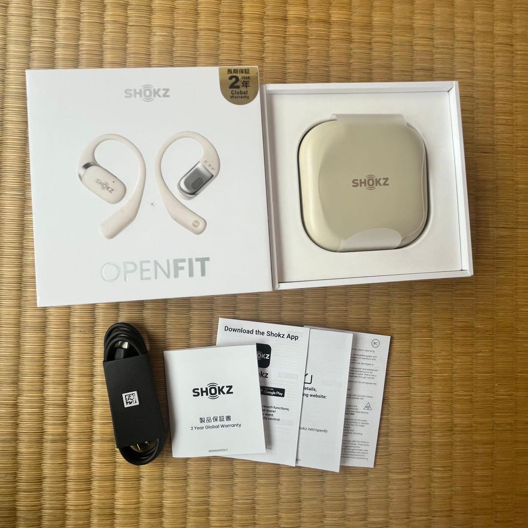 SHOKZ OPENFIT ワイヤレスイヤホン 動作中古品