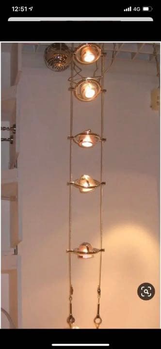 中古のKEA ワイヤースポット照明