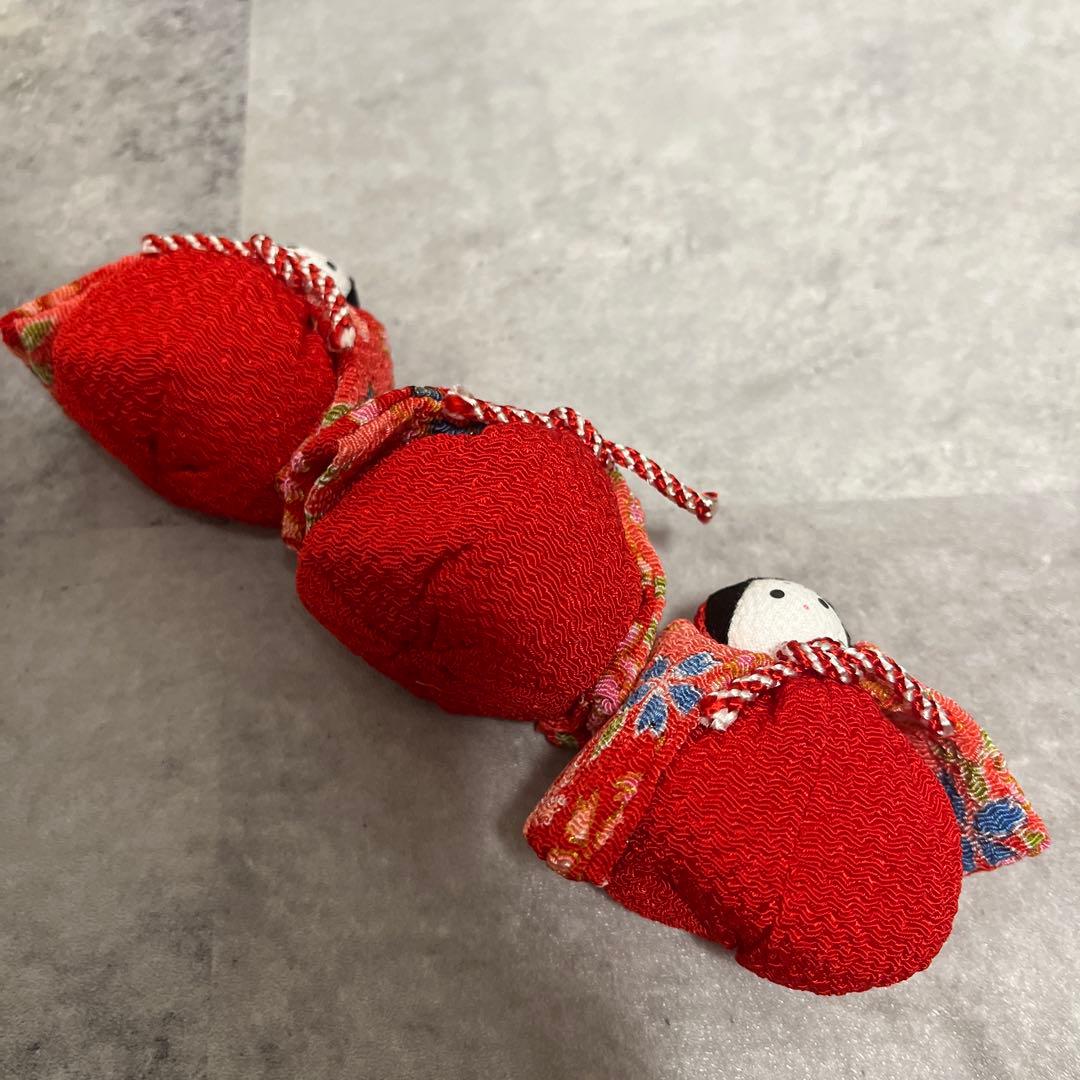 ちりめん細工 お手玉 雛人形 4段 オルゴール付き