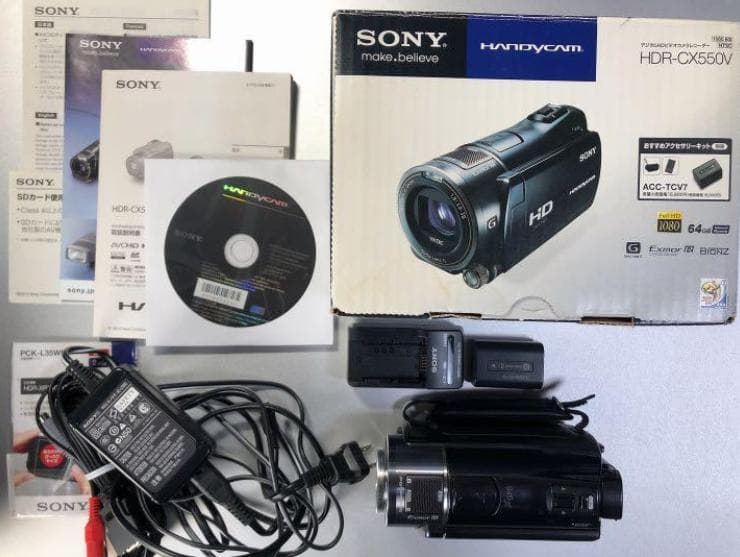 ソニー SONY デジタルHDビデオカメラレコーダー HDR-CX550V/B