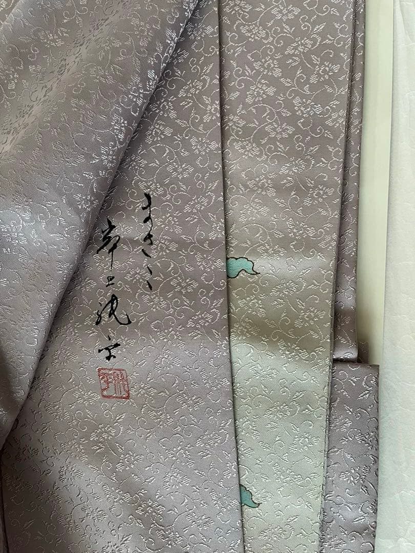 断捨離中！ ☆ 色留袖 薄紫 一つ紋 正絹 裄長め