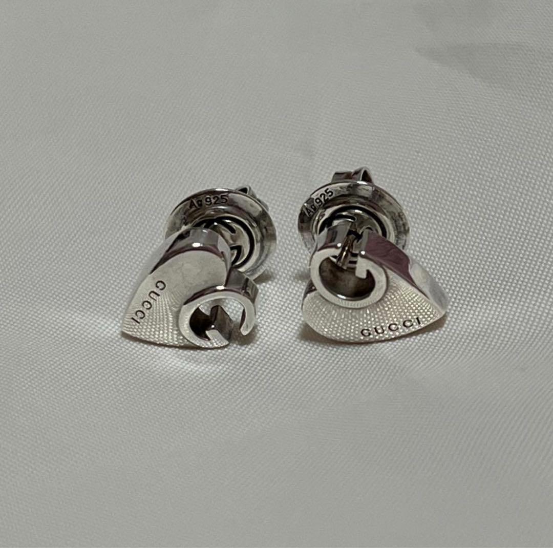 GUCCI グッチ ピアス ハート ロゴデザイン Gロゴハート 925