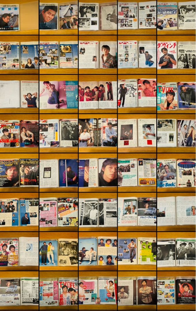 m*a様 織田裕二 切り抜き109枚 無印良品クリアファイル入り