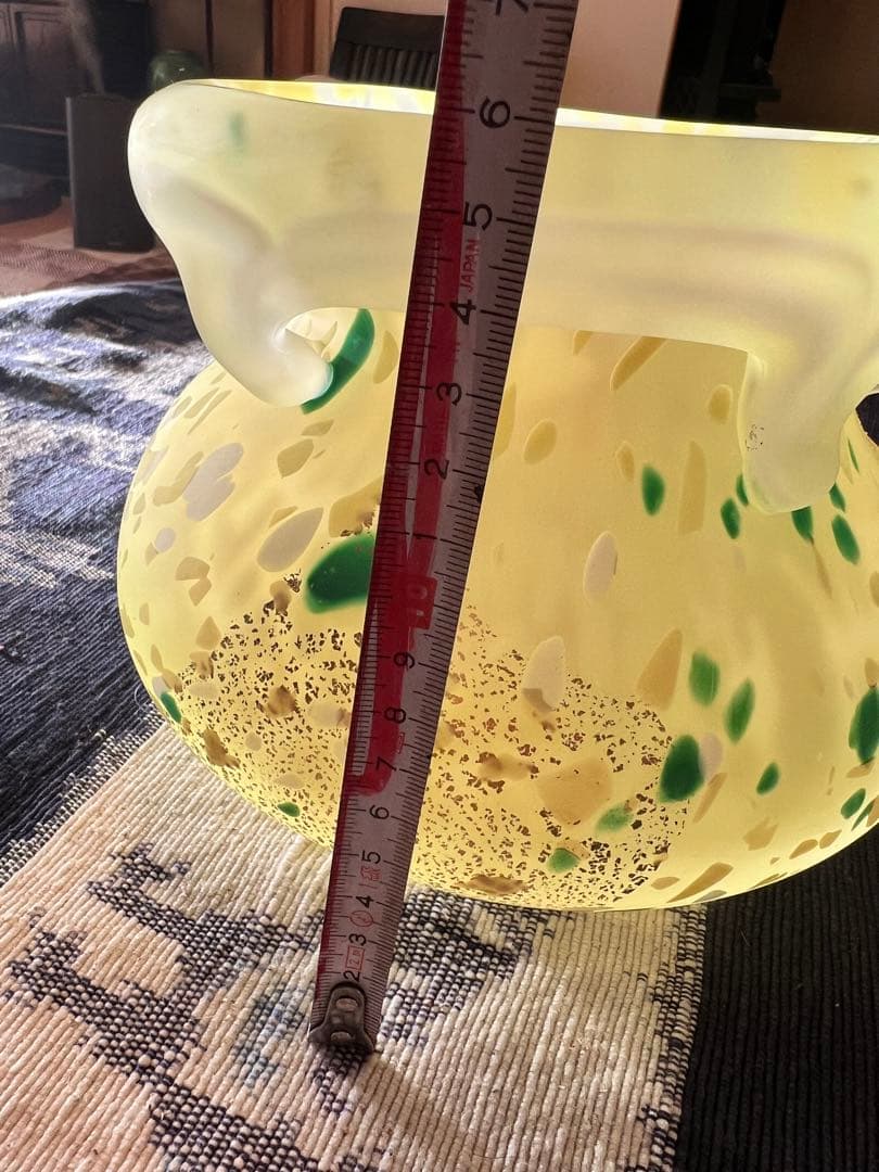 文化勲章受章作家　藤田喬平作　手吹『彩雲』共箱入り