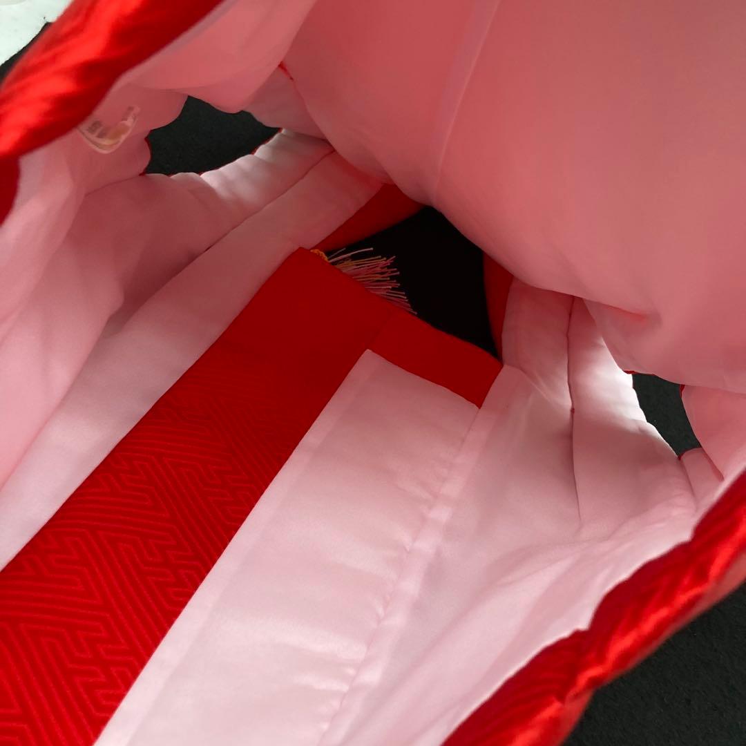 七五三 正絹　被布コート　赤　3歳⭐︎