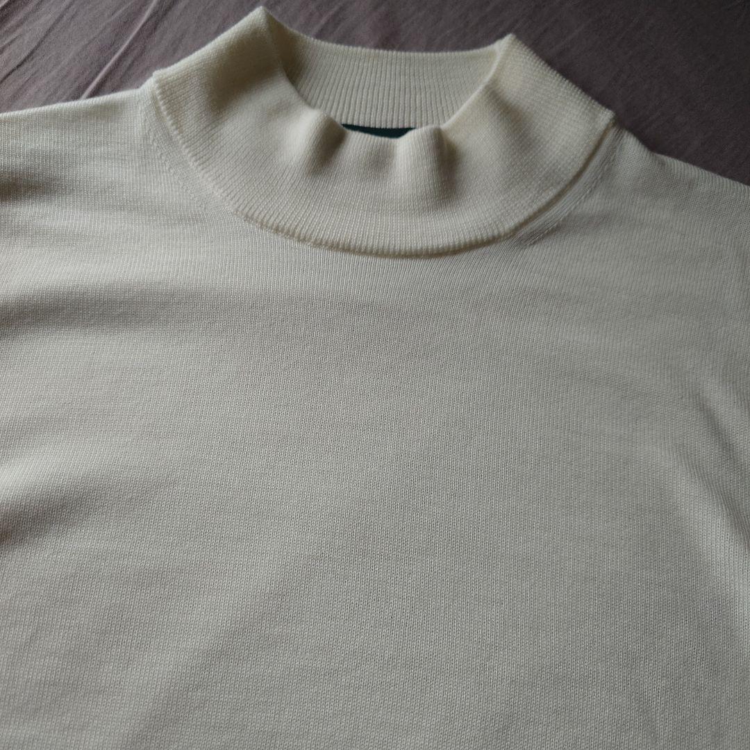 ZANONE 12Gメリノウールモックネックニット48 イタリア製