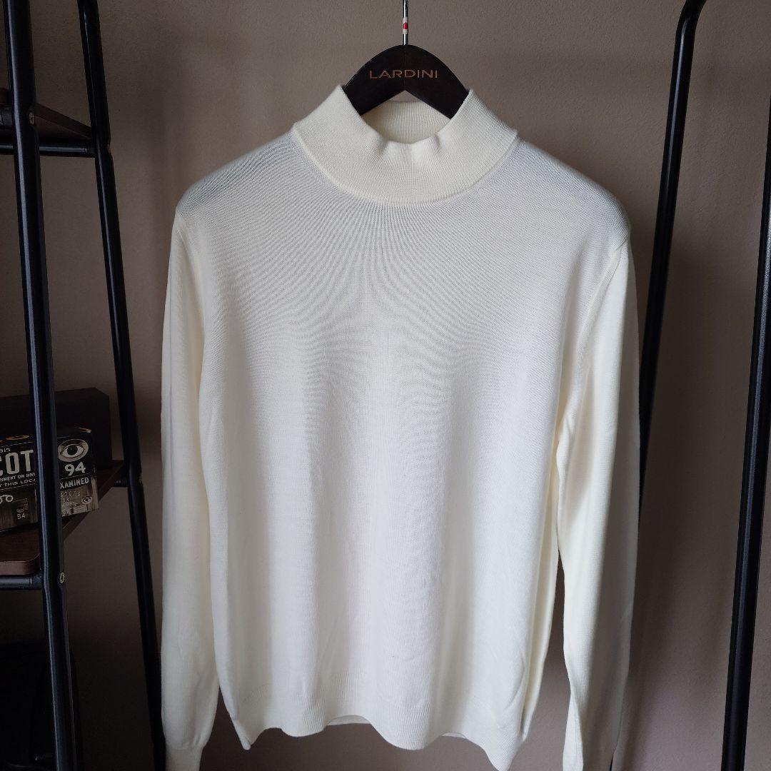 ZANONE 12Gメリノウールモックネックニット48 イタリア製