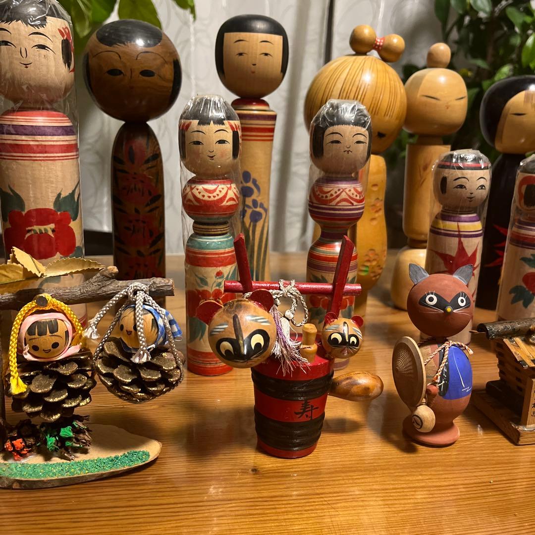 昭和レトロ　こけし　人形　伝統　まとめ売り