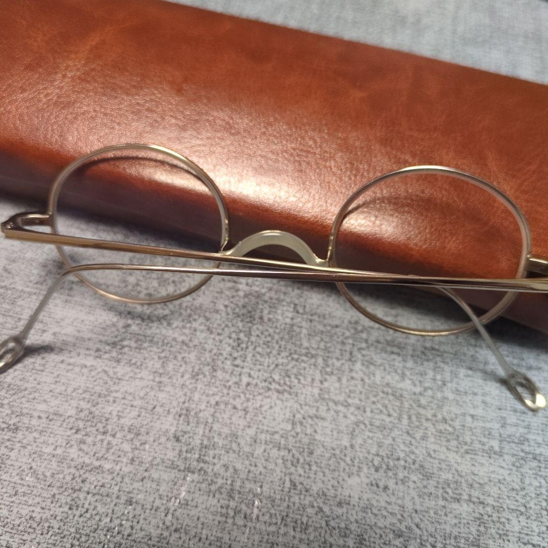 す*ー様 金子眼鏡 ラウンドフレーム メタル製 ケース付き