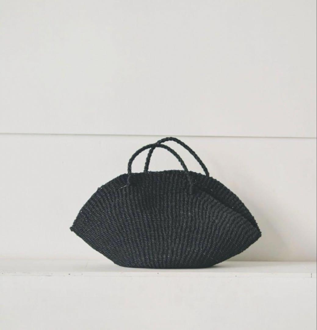 todayful Venus Bag Lブラック 編み込みハンドバッグ