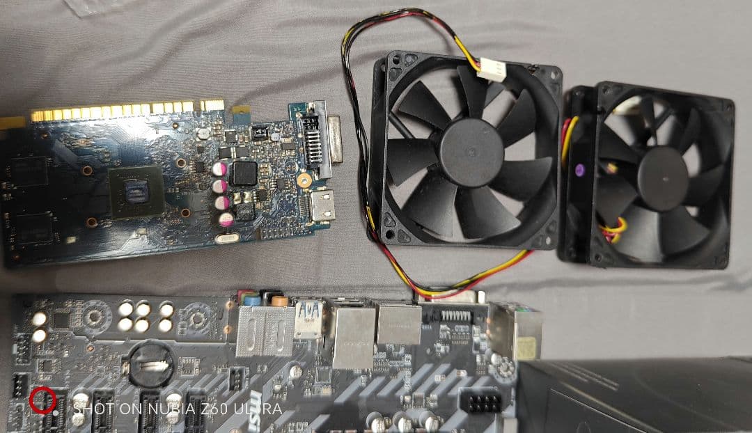 PCパーツ現状品セット　マザーボード5枚　GPU3枚　CPU2個　簡易水冷2台等