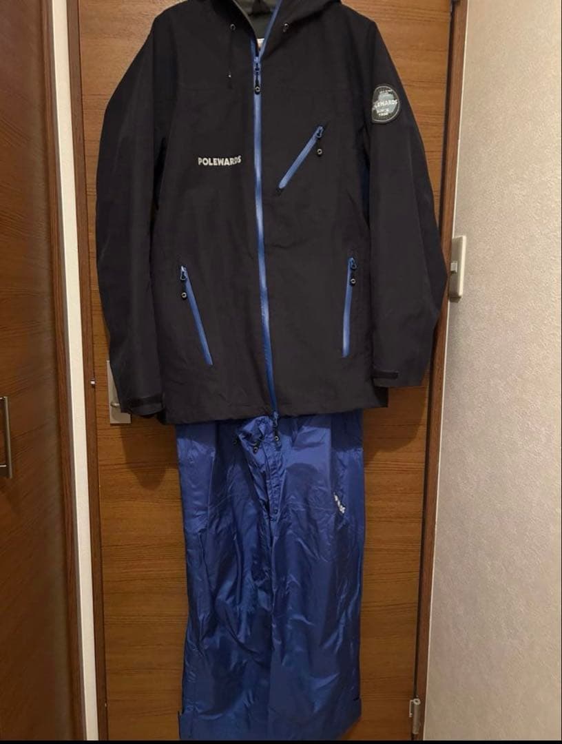 POLEWARDS ポールワーズ　スノーウェアセット　メンズLサイズ　ブルー