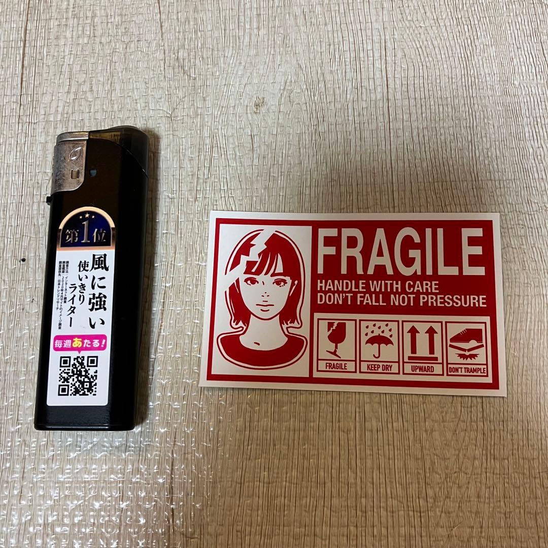 KYNE FRAGILE ステッカー ON AIR ピンク ホワイト オレンジ