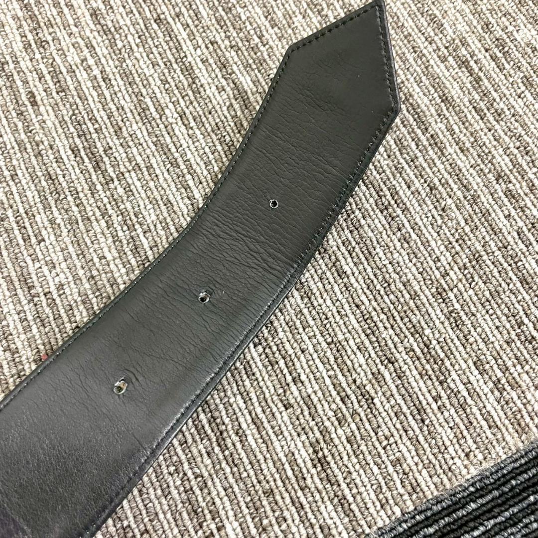 美品　CHANEL　シャネル　ベルト　マトラッセ　ブラック　ココマーク