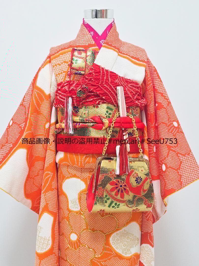 七五三　7歳　着物　セット　女の子 c89