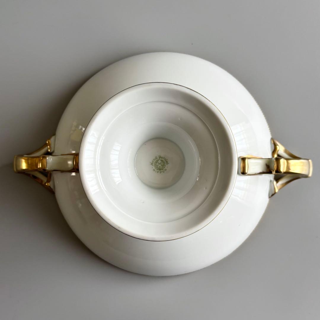 100年以上の時を閉じ込めた、 美しきオールドノリタケ　足付きコンポート【美品】