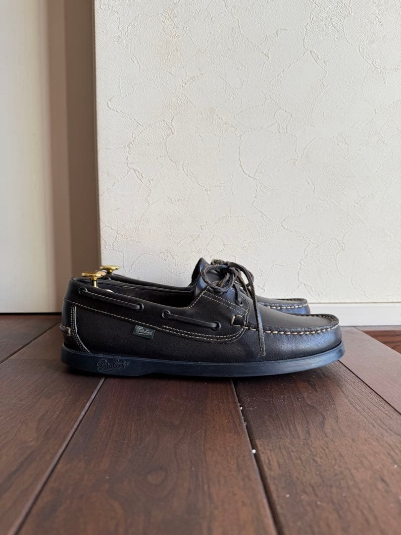 パラブーツ バース ブラック UK6 シューツリー付き