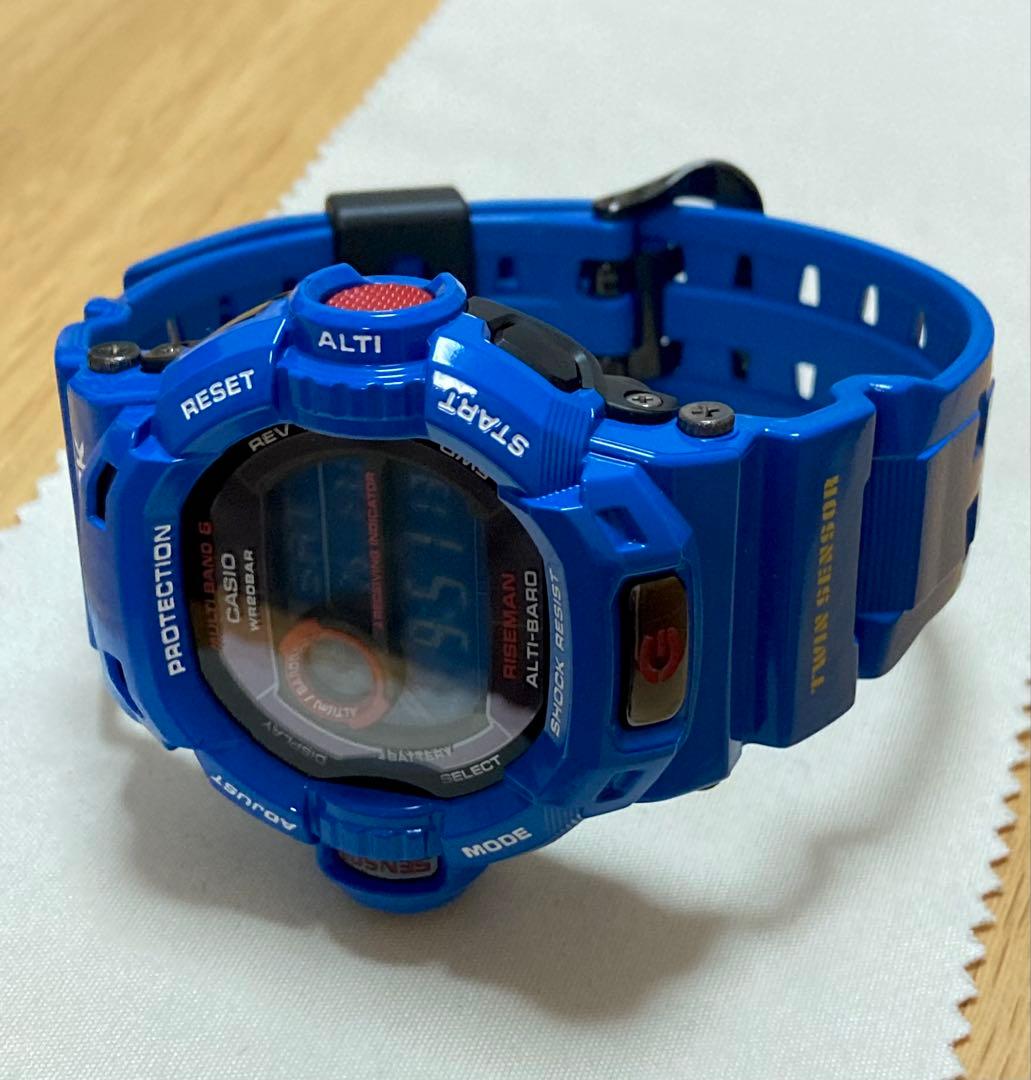 レア！希少色！美品！G-SHOCK ライズマンGW-9200BLJ-2JF 青