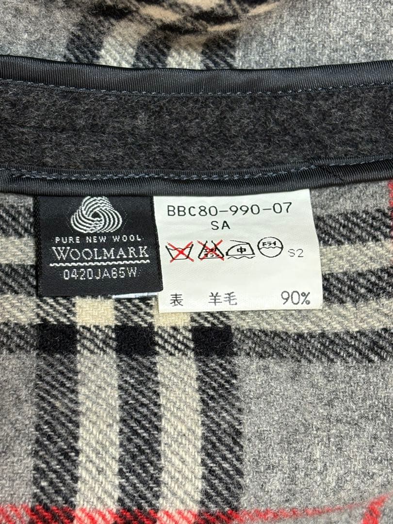 【ゆう】バーバリー メンズ カシミヤ混 ダッフルコート ダークグレー