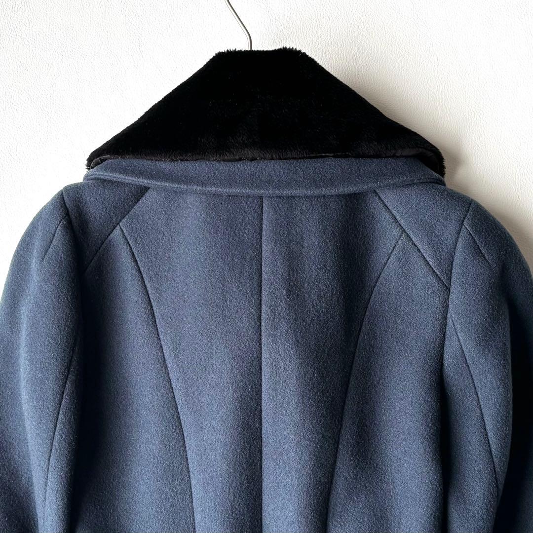 美品✨ヴィヴィアンウエストウッド　ウールメルトンコート　オーブ　Aライン　ファー