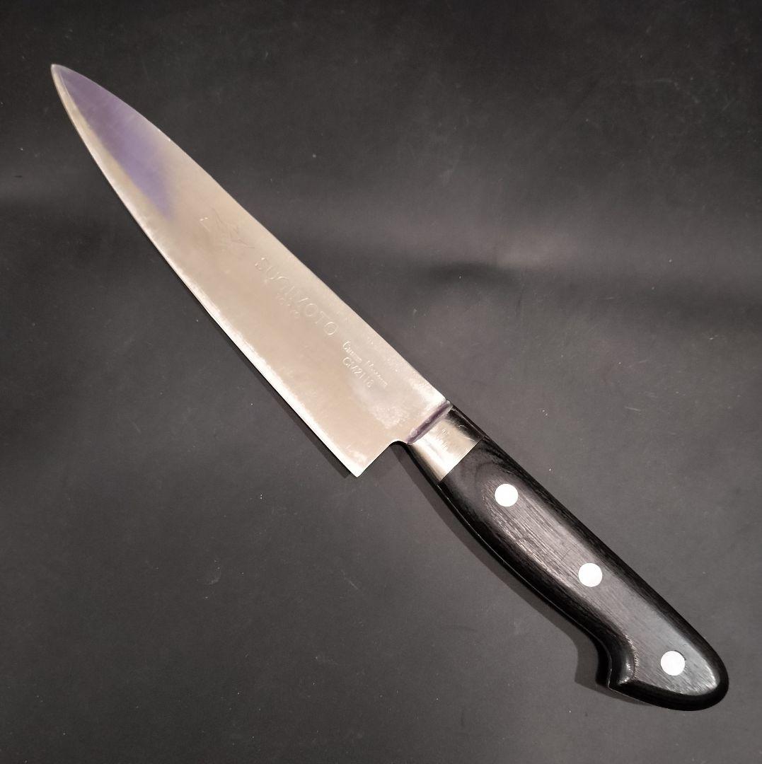 東京杉本 CM鋼 全鋼 CM2118 ツバ付 牛刀 18cm 包丁 研ぎ済み