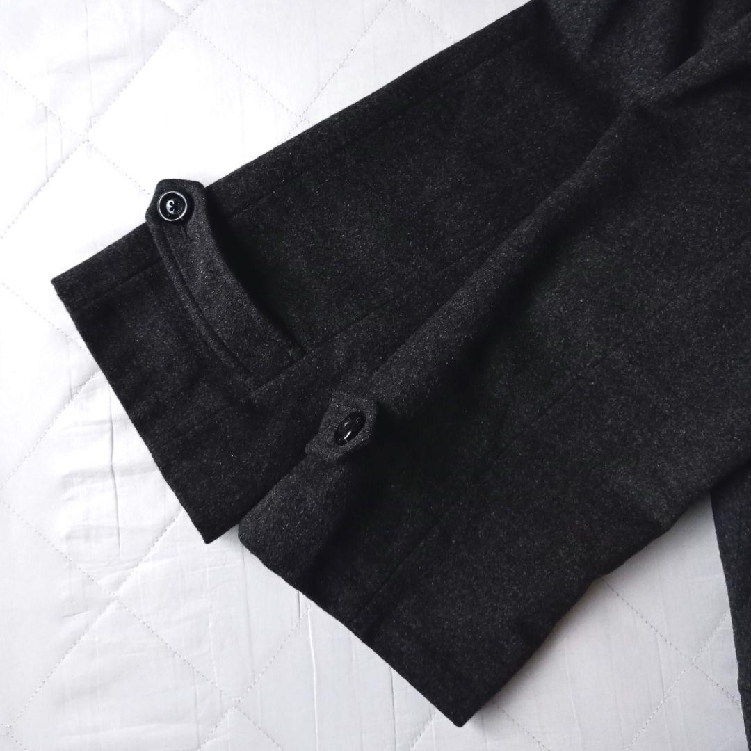 新品　J.PRESS　スタンドカラー　ショートコート　Aライン　ウール　グレー