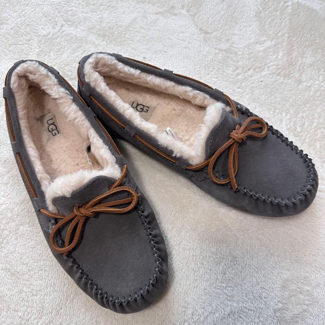 美品　アグ　UGGモカシン　グレー　26㎝