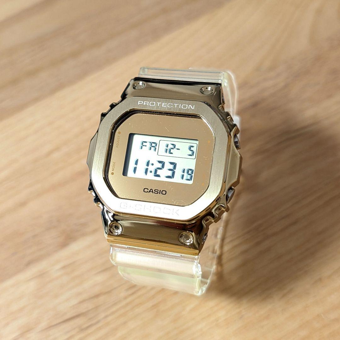【未使用品】G-SHOCK GM-5600SG-9JF ゴールド×スケルトン