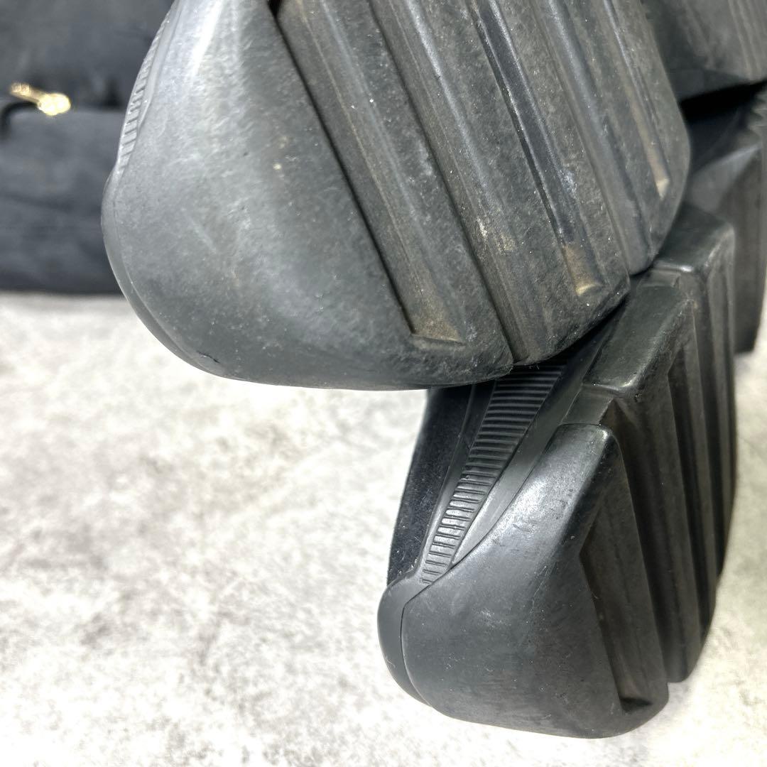 【YELLO】トーキョー/ブラックダブルスニーカー ロングブーツ/厚底/Y2K◎