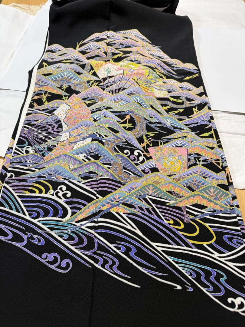 加賀友禅作家中谷文彦黒留袖セット