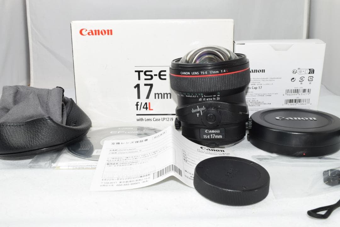 綺麗な展示品☆Canon TS-E 17mm F4L☆EFマウント☆アオリ撮影